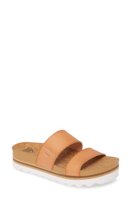 Reef Cushion Vista Hi Slide Sandal In Chocolate Wicker