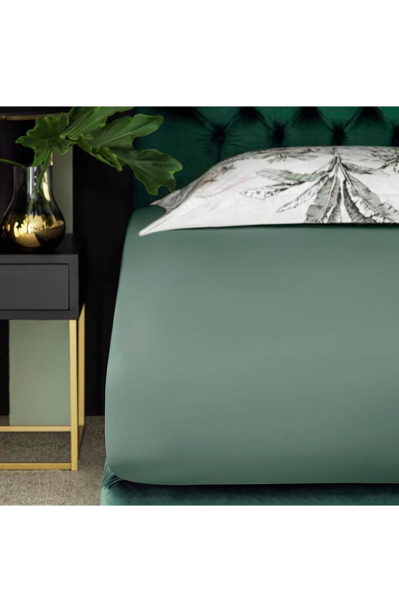 Togas Ilbama fitted sheet, Main, color, Green