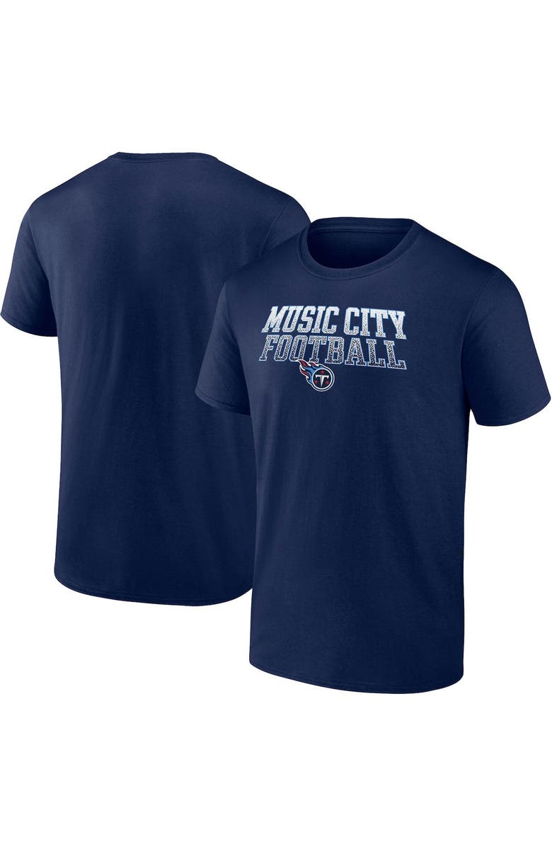FANATICS Men's Fanatics Branded Navy Tennessee Titans Big & Tall Music City Football Statement T-Shirt, Alternate, color, Navy