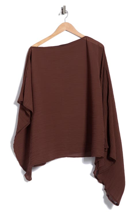 Off-the-Shoulder Asymmetric Poncho
