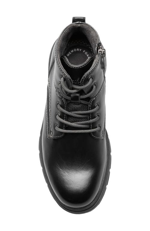Florsheim Boys' Lookout Jr. Plain Toe Lace Up Boots - Toddler, Little Kid, Big Kid In Black