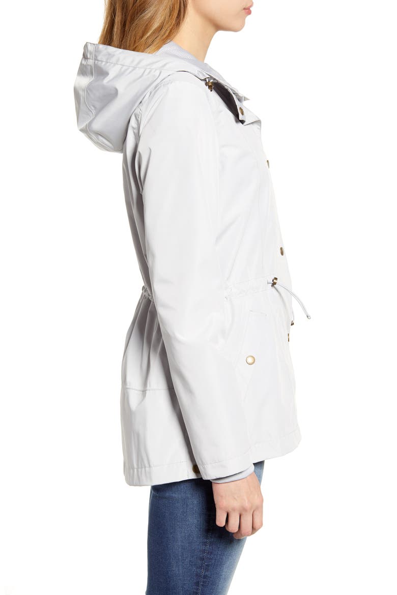 Vault Waterproof Hooded Raincoat, Alternate, color, ICE WHITE