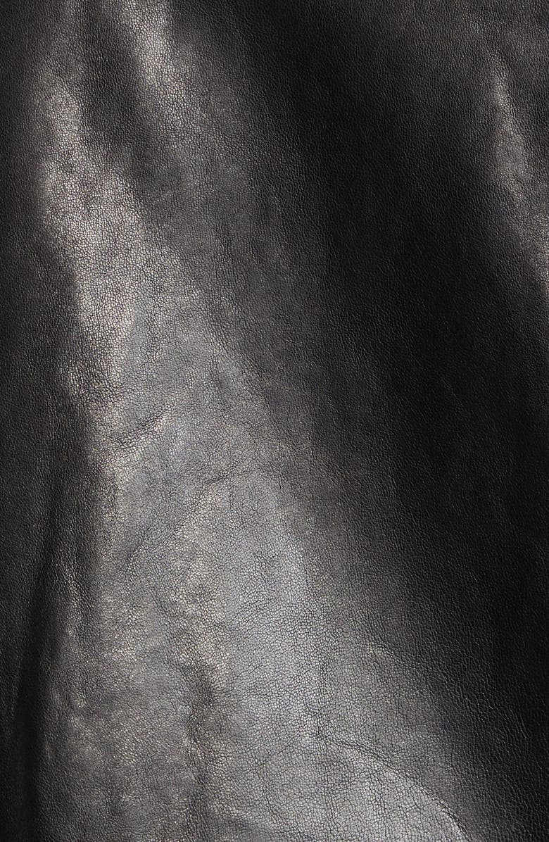 Khaite Hanson Leather Moto Jacket, Alternate, color, 