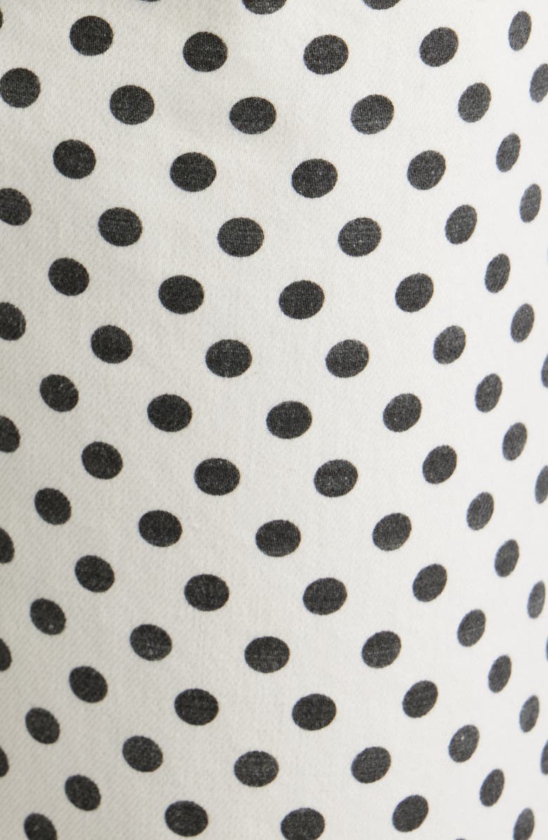 FRAME The Bow Crop Jeans, Alternate, color, White Polka Dot