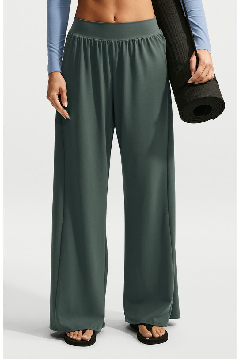 Wide Leg Pants, Main, color, CAMO GREEN/ WHITE