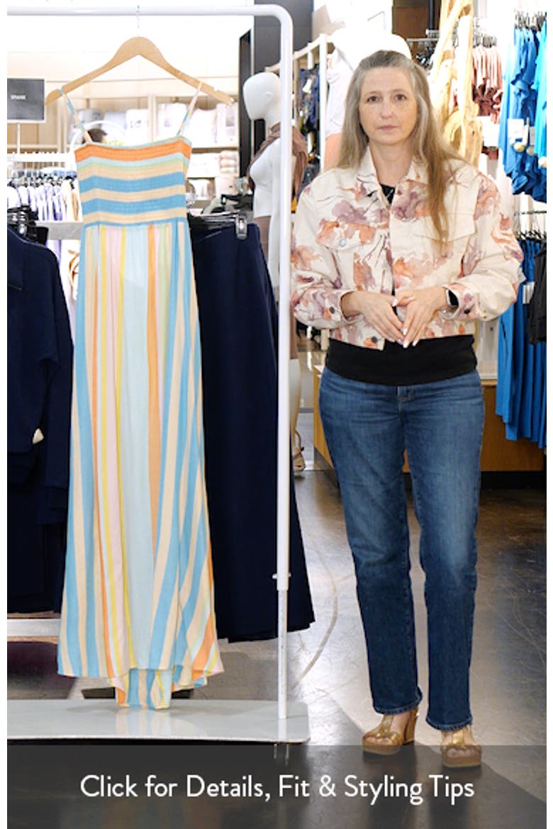 Ailany Deep Sea Stripe Maxi Cover Up Dress video