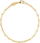 Bony Levy 14K Gold Beaded Chain Bracelet
