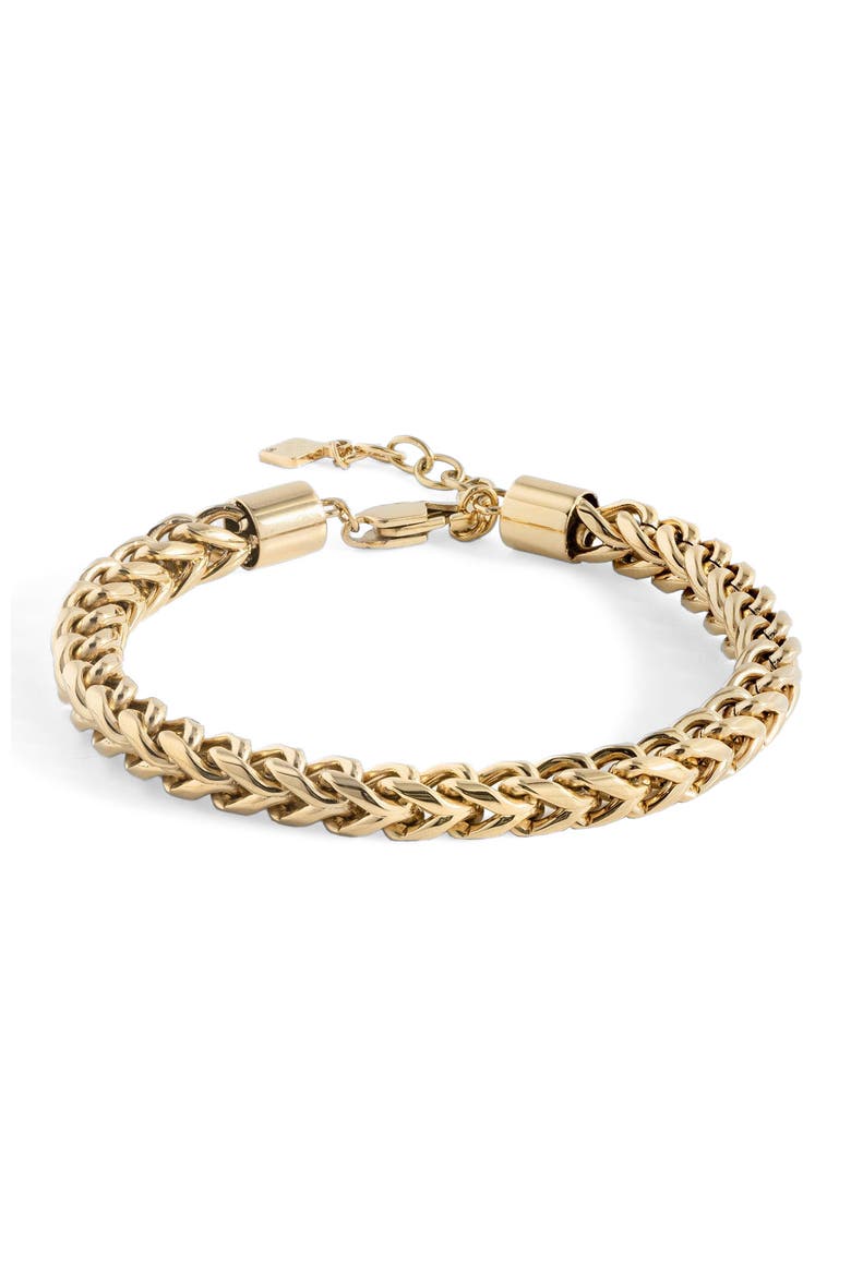 Wheat Chain  Bracelet, Main, color, Gold