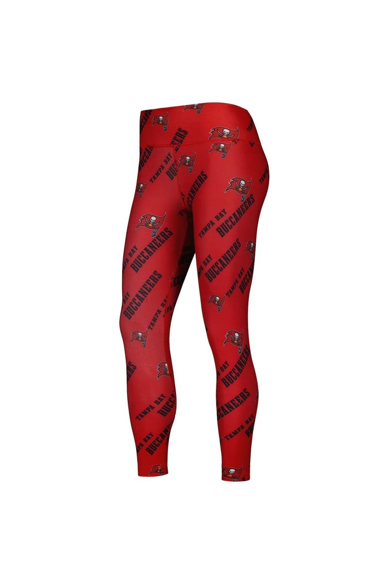 Women's Concepts Sport Red Tampa Bay Buccaneers Breakthrough Allover Print Lounge Leggings, Alternate, color, Red