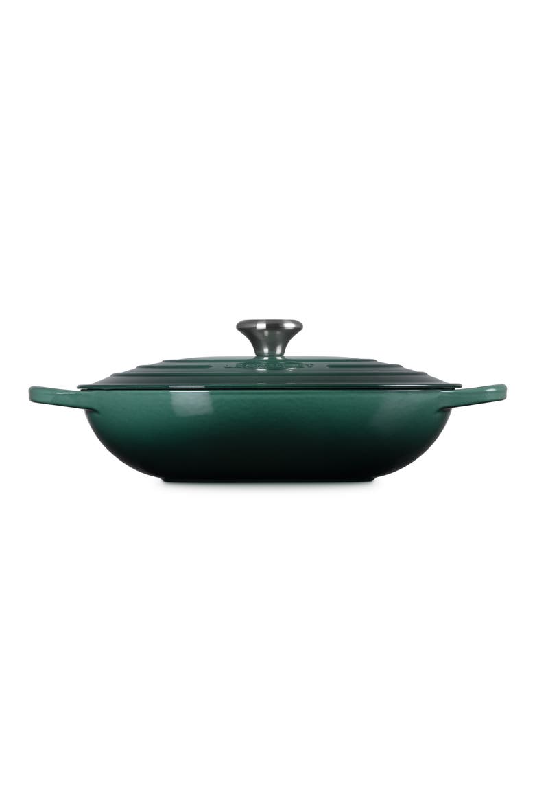 3.75-Quart Oval Enameled Cast Iron Casserole, Alternate, color, ARTICHAUT