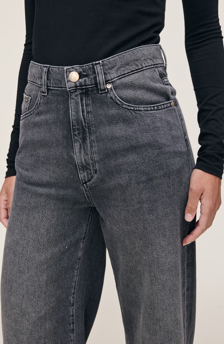 DL1961 Hepburn Wide Leg Aura High Waist Ankle Jeans, Alternate, color, Nightshade Aura