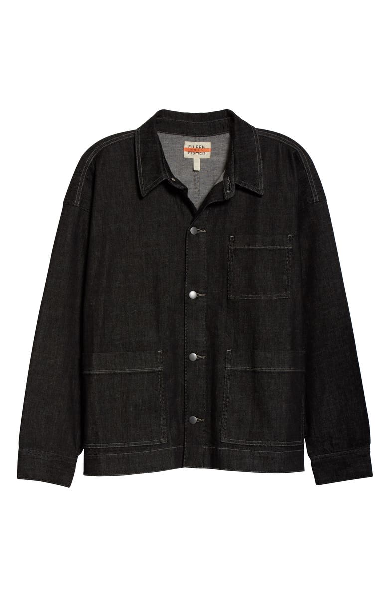 Eileen Fisher Organic Cotton Blend Chore Jacket, Main, color,