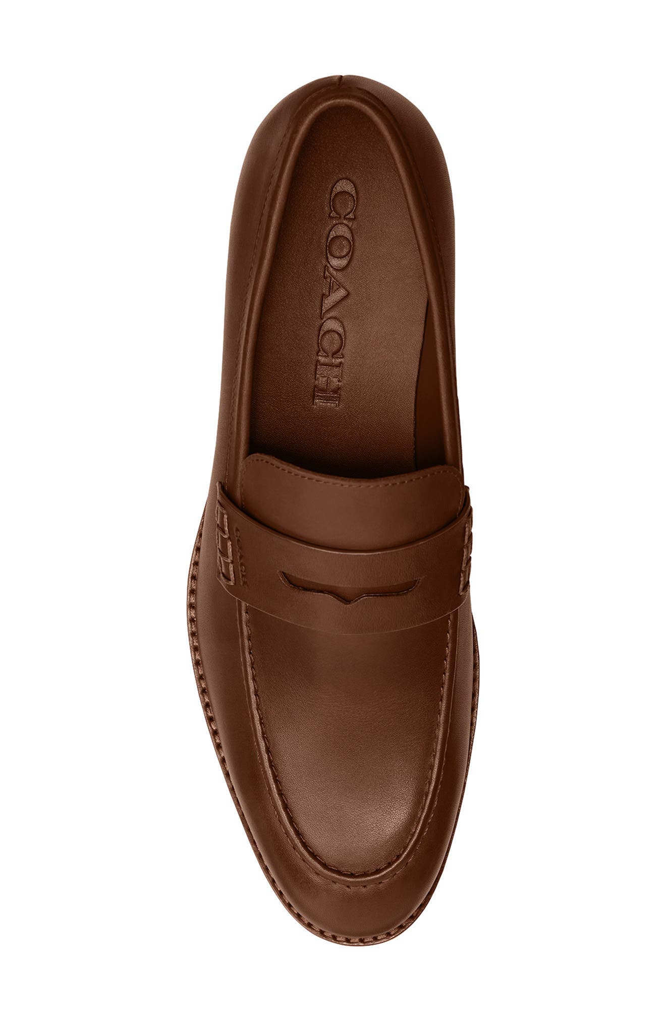 COACH Penny Loafer, Alternate, color, Saddle