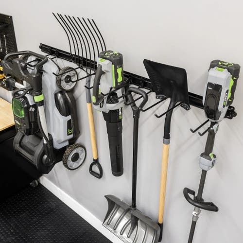 Storeyour 64" Modular Multi-use Adjustable Garage Organizer -holds 600 Lbs In Black