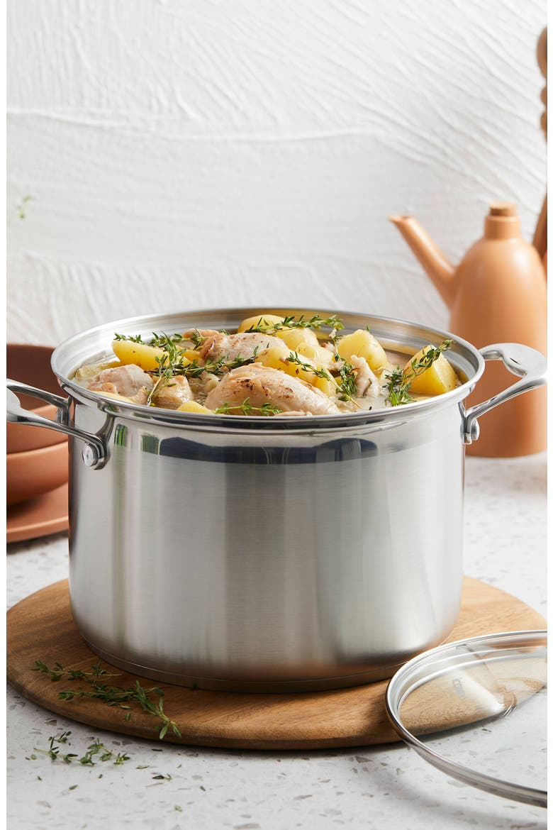 iconiX™ 5 Qt Casserole with Lid, Alternate, color, SILVER