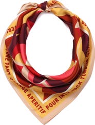 Kate Spade New York italian bitter silk bandana