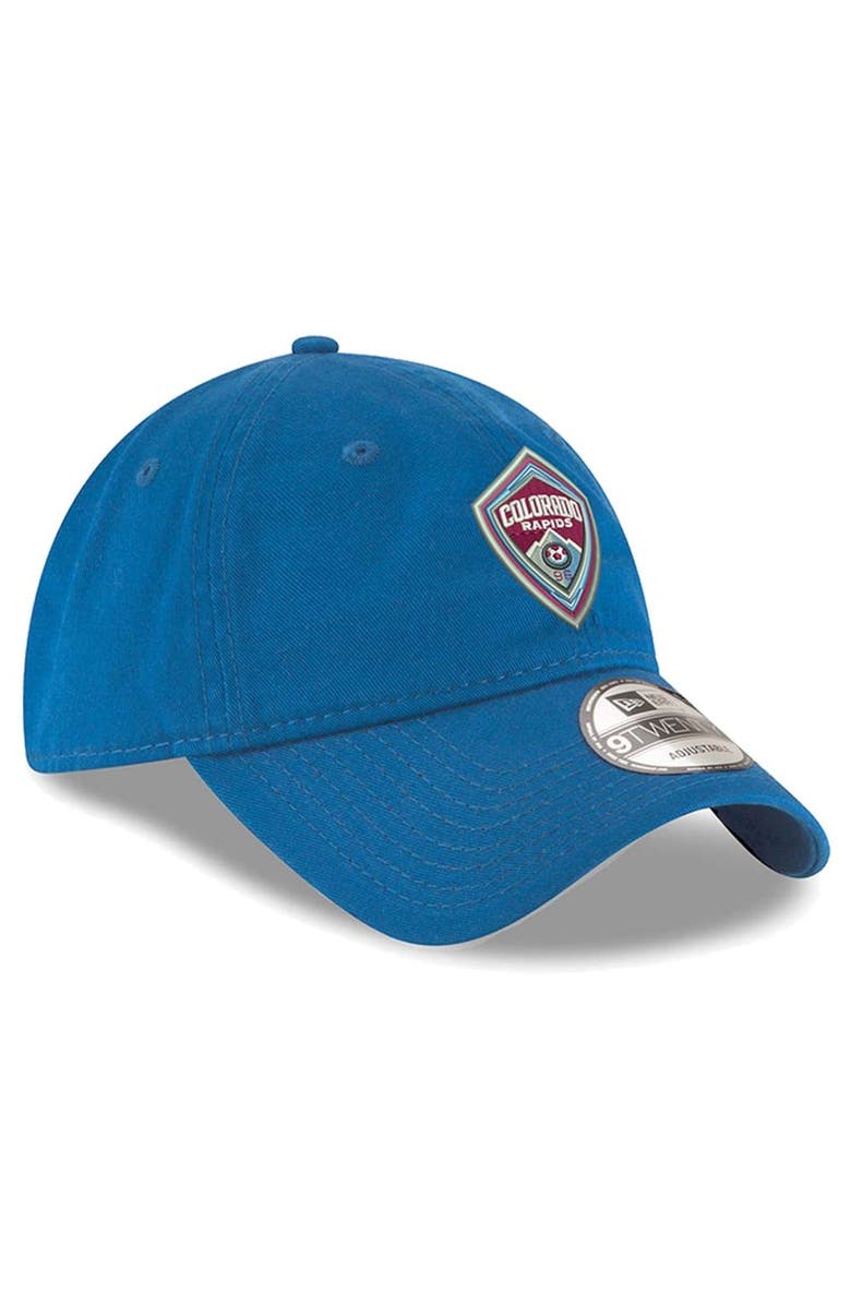 New Era Men's New Era Blue Colorado Rapids Team Logo 9TWENTY Adjustable Hat, Alternate, color,