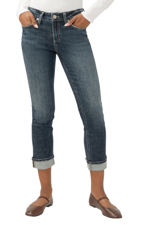 Shop Silver Jeans Co. Suki Curvy Mid Rise Crop Straight Leg Jeans