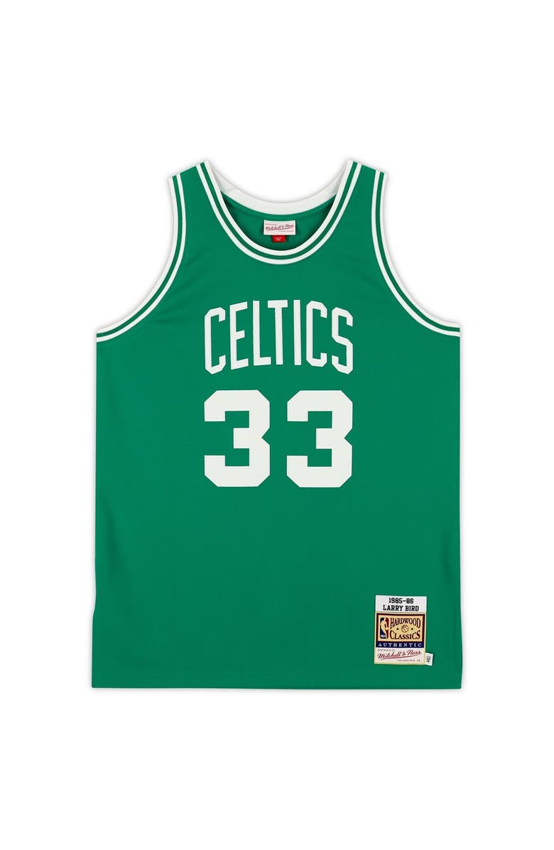FANATICS AUTHENTIC Larry Bird Boston Celtics Autographed Green Authentic Mitchell and Ness Jersey, Alternate, color, 