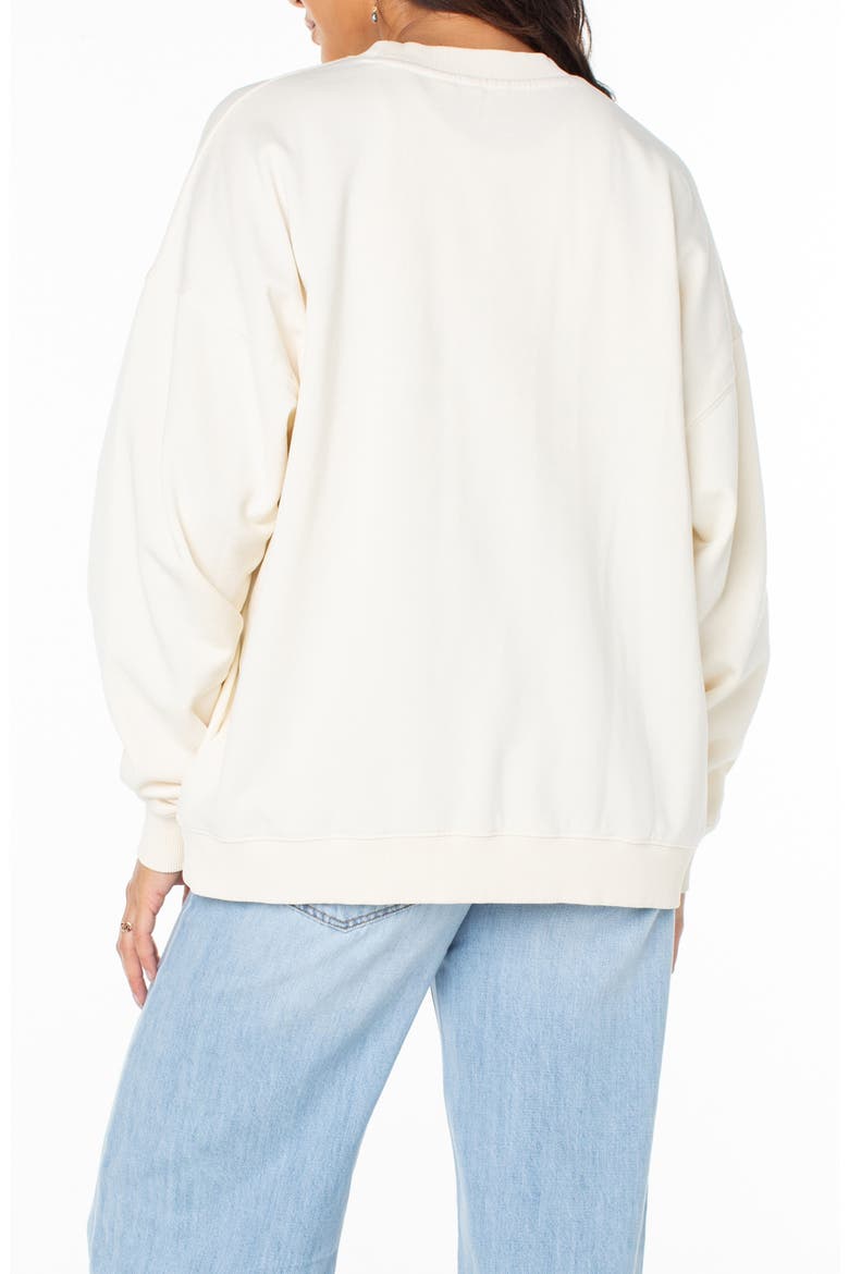 Line Up Oversize Graphic Sweatshirt, Alternate, color, CLOUD DANCER