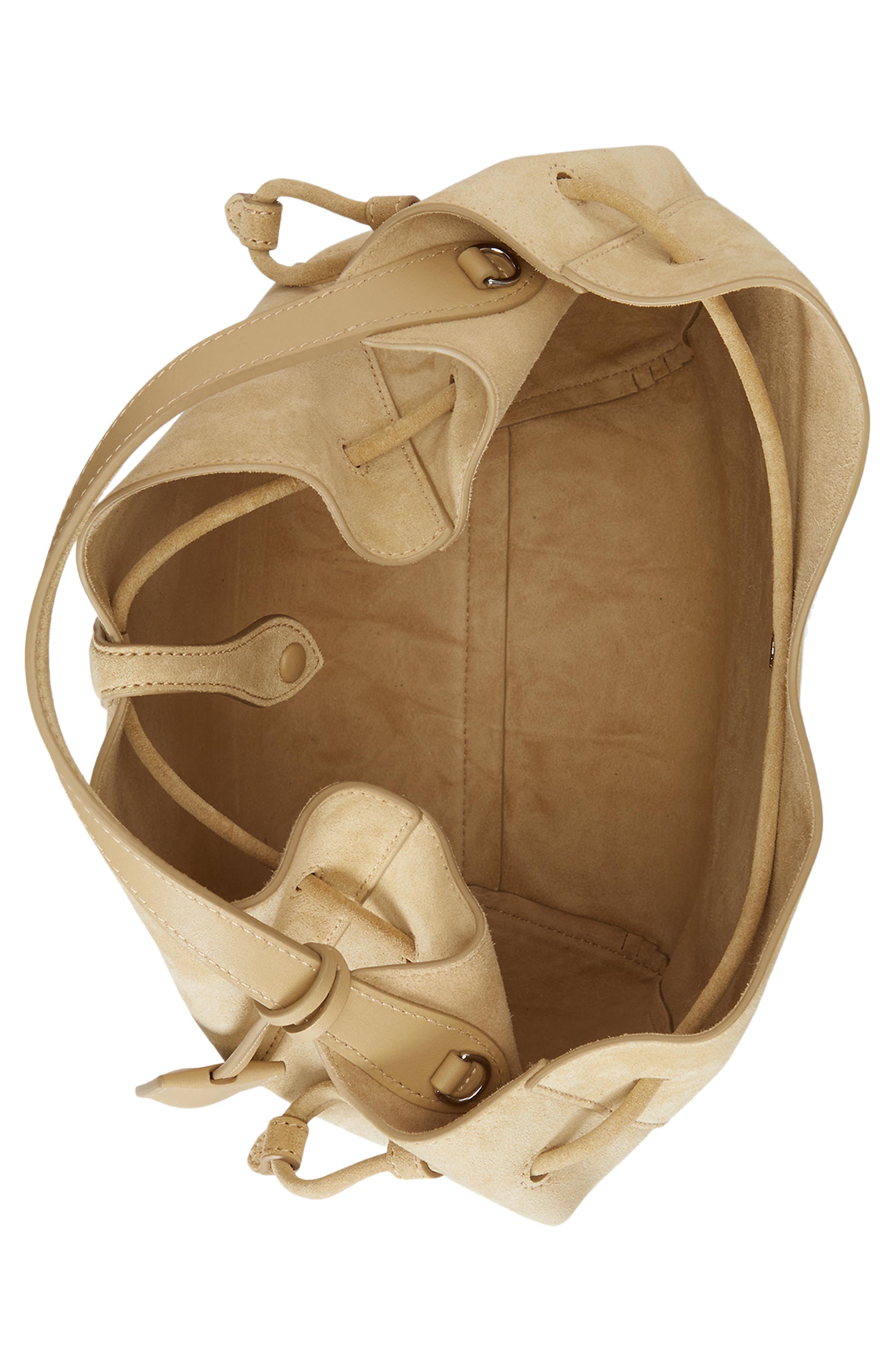 Polo Ralph Lauren Small Play Suede Crossbody Bag, Alternate, color, Cashew