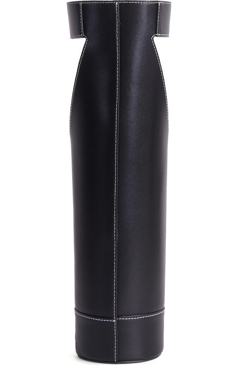 JURGI Wine and Champagne Carrier in Leather, Alternate, color, Black