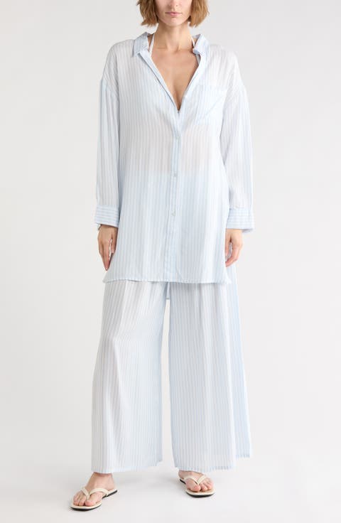 Printed Flowy Long Sleeve Tunic