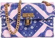 Kurt Geiger London Crystal Fabric Mini Brixton Convertible Crossbody Bag