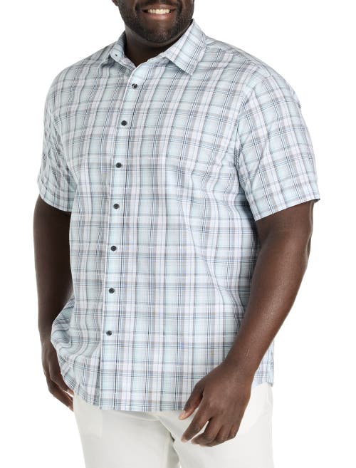 SYNRGY BY DXL SYNRGY BY DXL BIG & TALL LARGE PLAID SPORT SHIRT