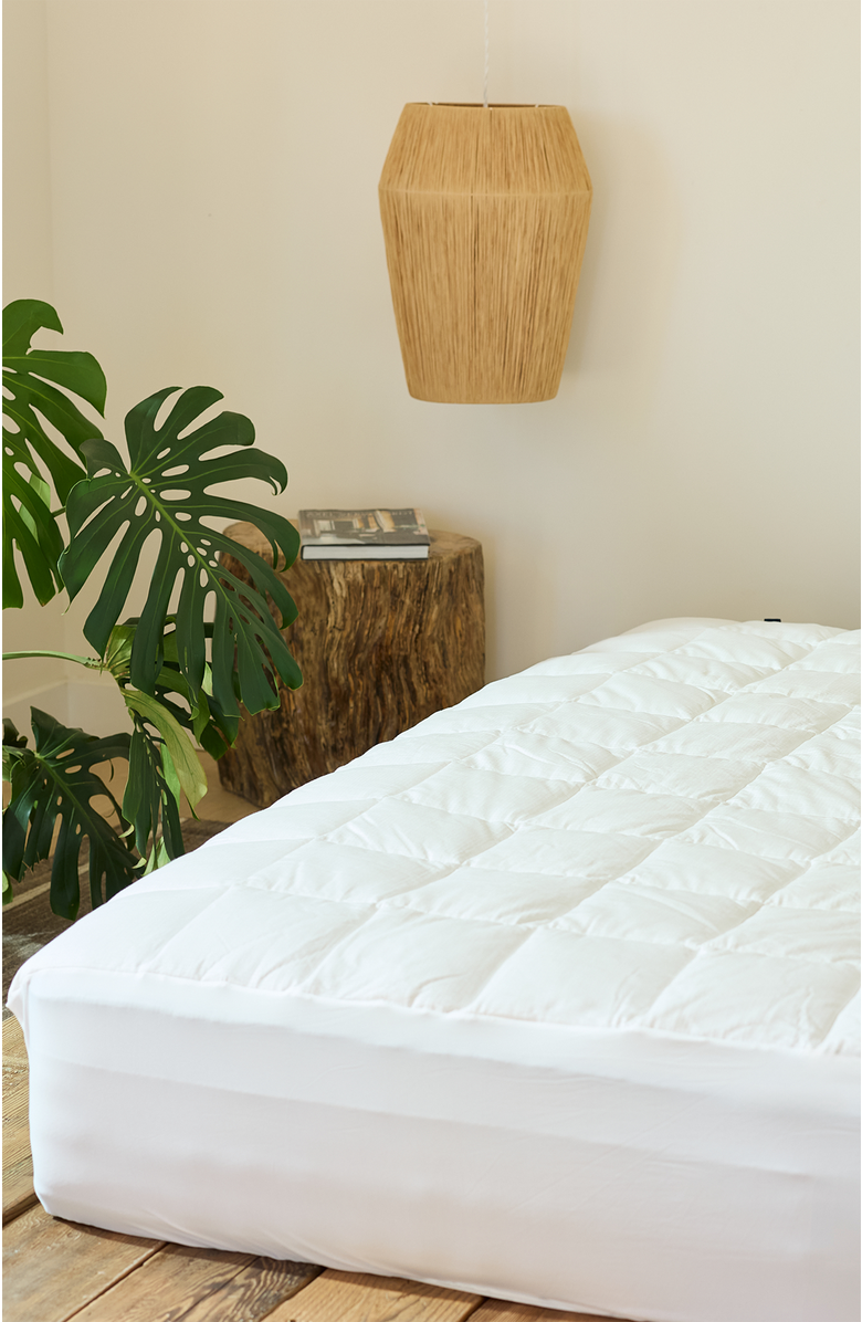 Slumber Cloud Performance Mattress Pad, Alternate, color, White