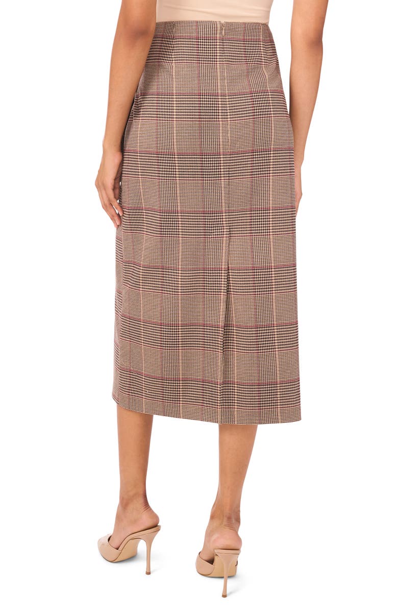 Halogen<sup>®</sup> Tie Faux Wrap Midi Skirt, Alternate, color, Almond Latte