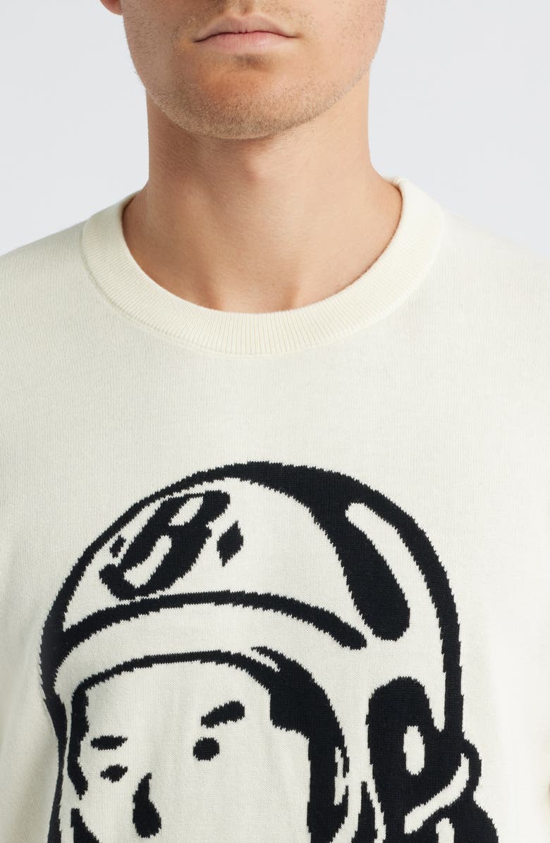 Billionaire Boys Club BB Helmet Head Cotton Graphic Sweater Tee, Alternate, color, Winter White