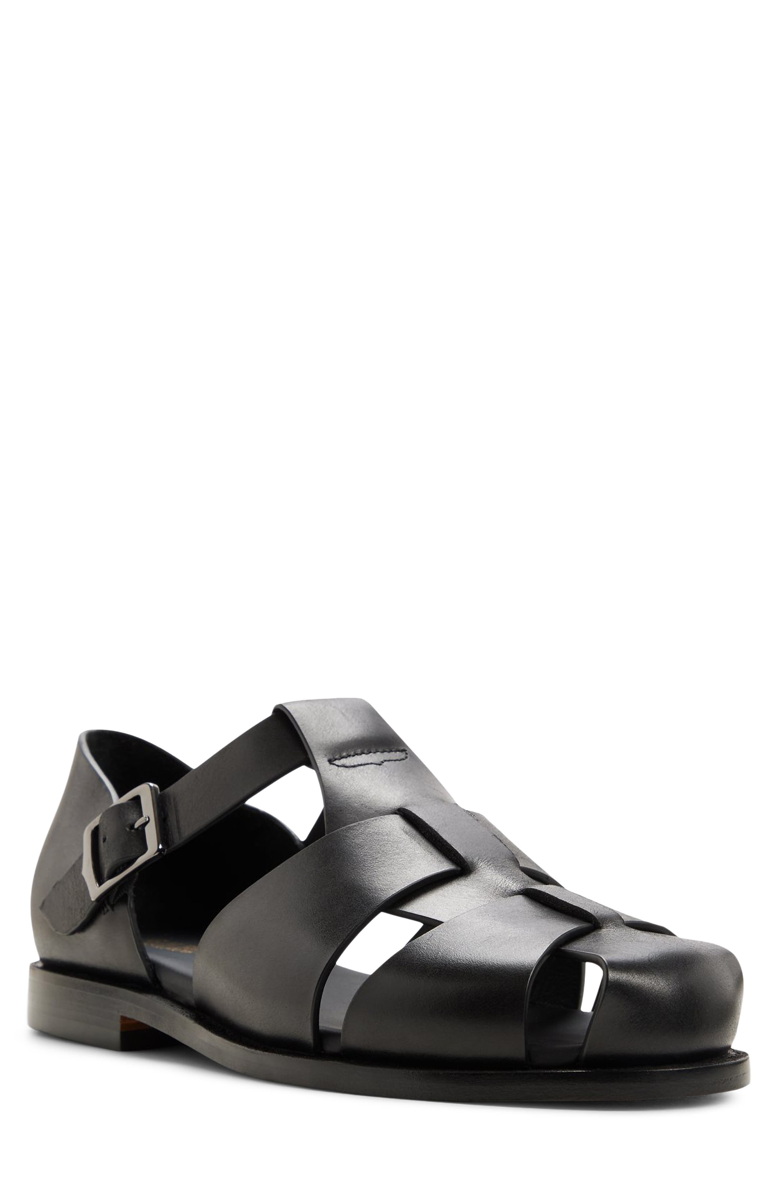 G.H.BASS Potter Sandal, Main, color, Black