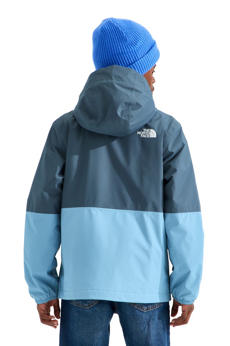 Kids' Antora Water Repellent Rain Jacket, Alternate, color, GRANITE GREY/ PALE TEAL