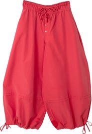 Damson Madder Frida Cotton Blend Crop Balloon Pants