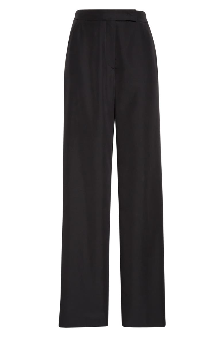 Straight Leg Pants, Alternate, color, SOLID BLACK