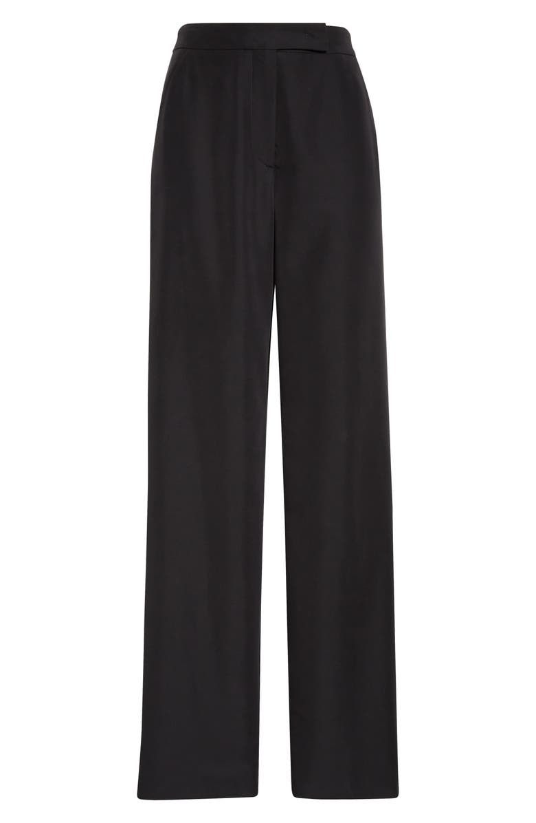 Emporio Armani Straight Leg Pants, Main, color, Solid Black