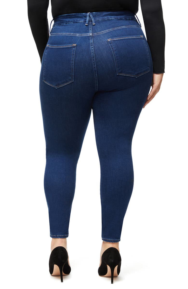 Good American Good Legs High Waist Ankle Skinny Jeans, Alternate, color,
