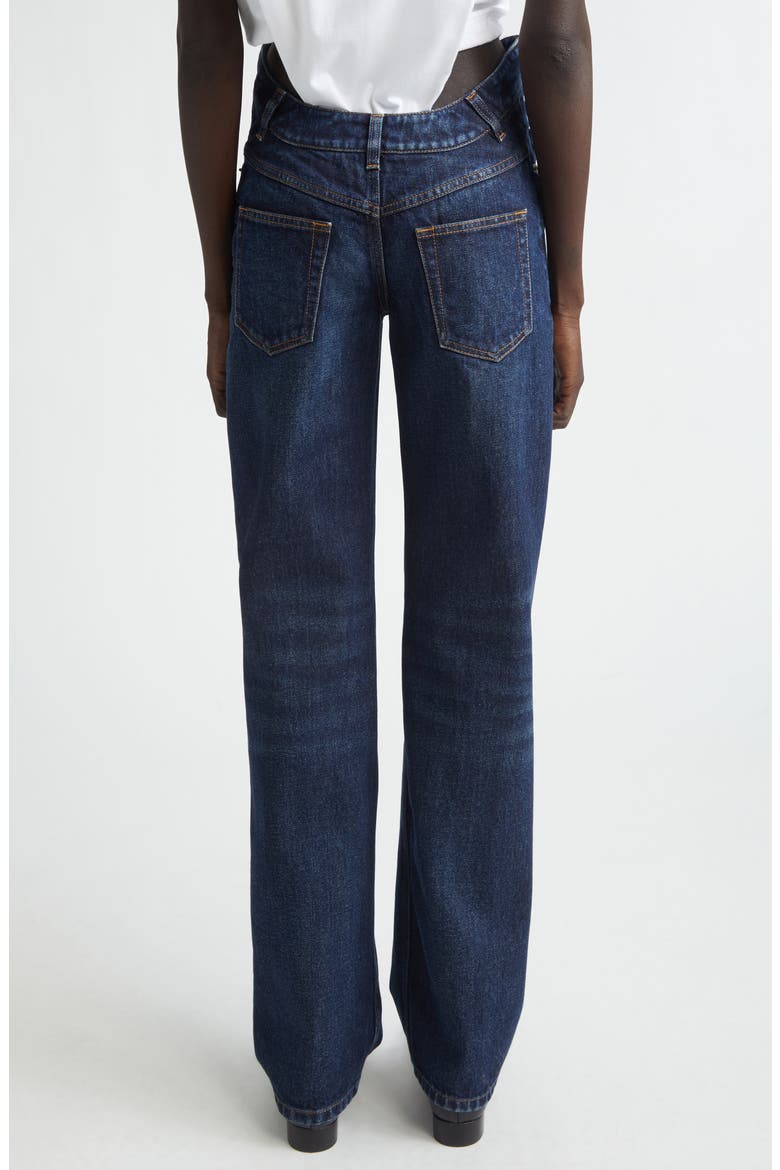 Curvy Waistband Straight Leg Jeans, Alternate, color, INDIGO