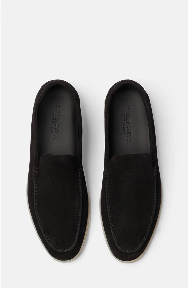 SCAROSSO Ludovico Loafers, Alternate, color, Black - Suede Edit