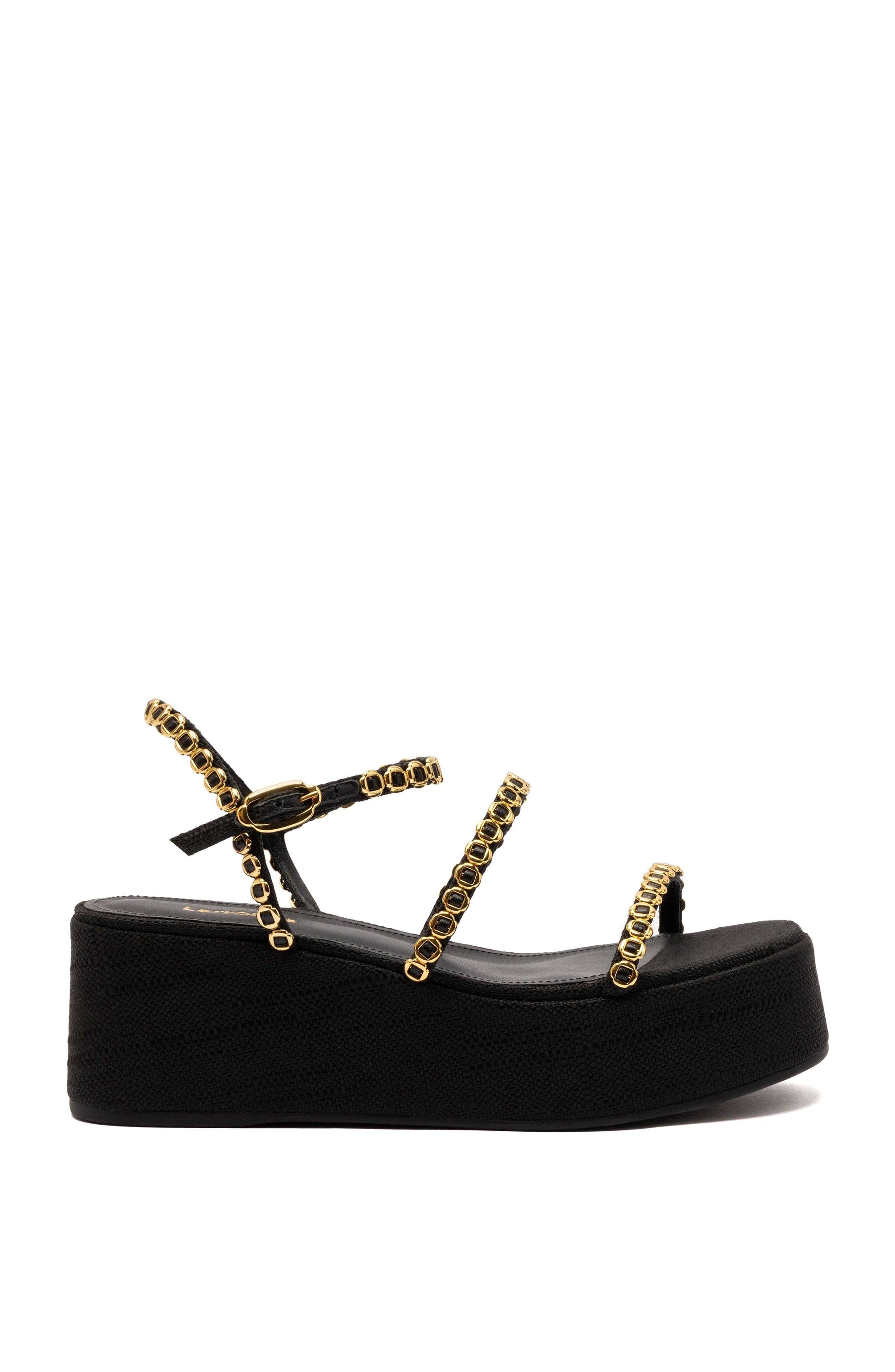 Larroudé Gio Milanina Flatform Sandal, Main, color, 