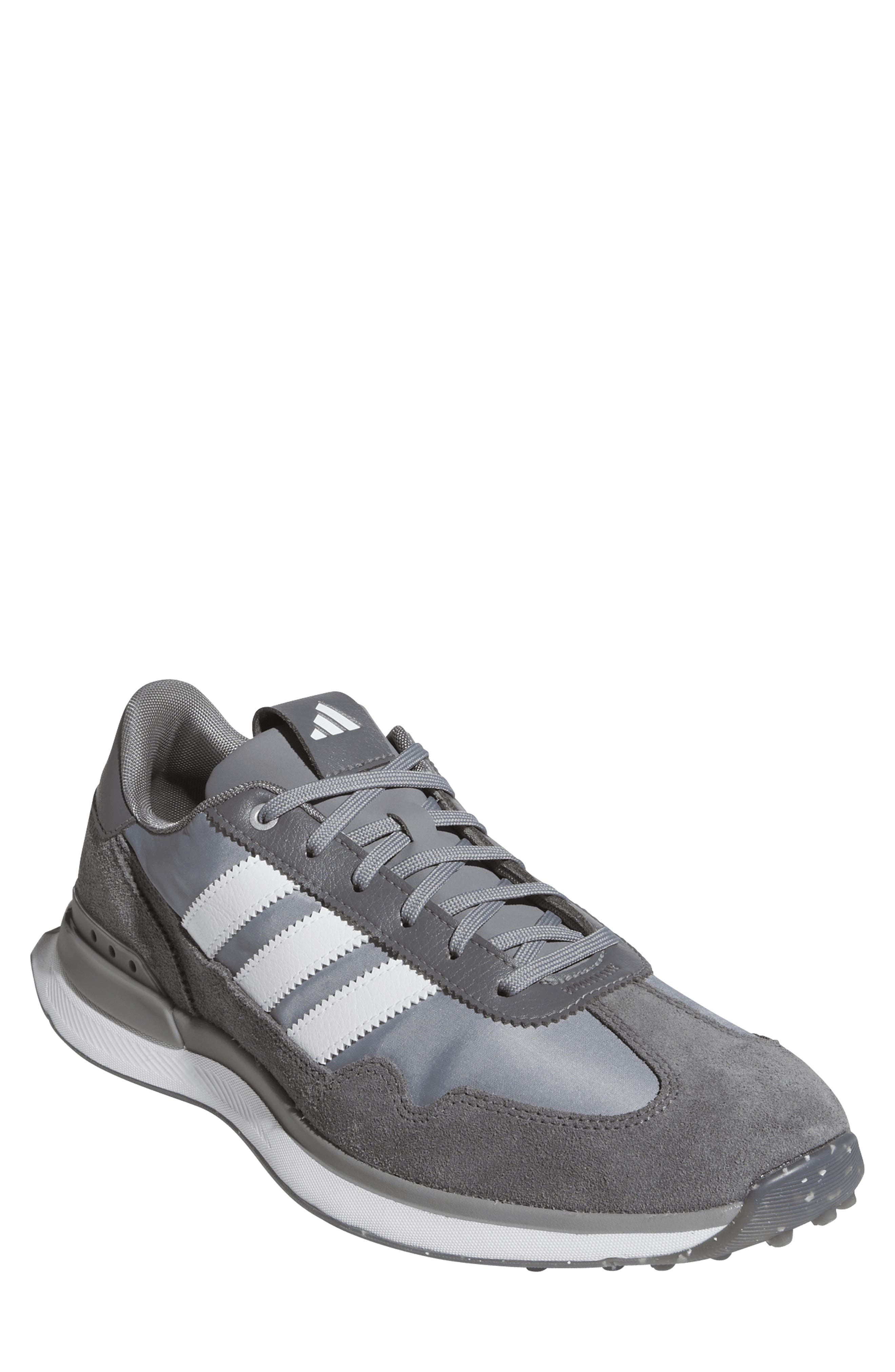 adidas S2G 26 Waterproof Spikeless Golf Shoe, Main, color, Grey/ White/ Grey