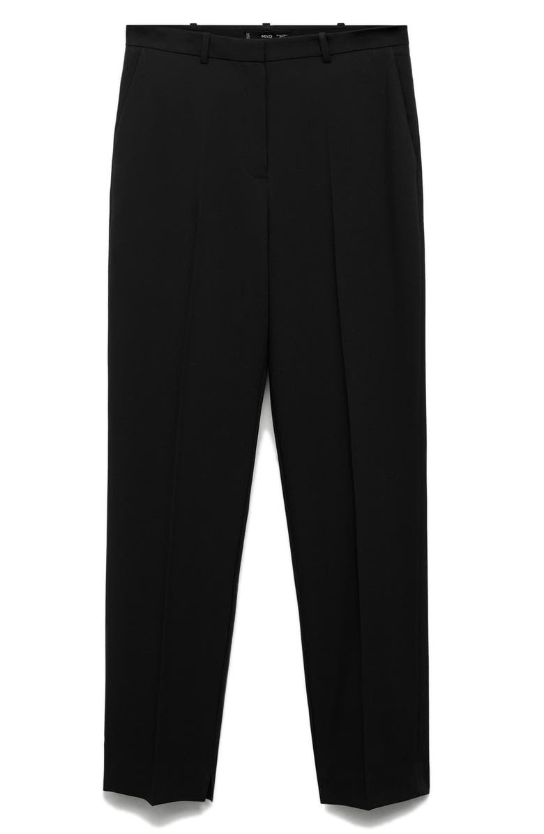 MANGO Straight Suit Pants, Alternate, color, Black