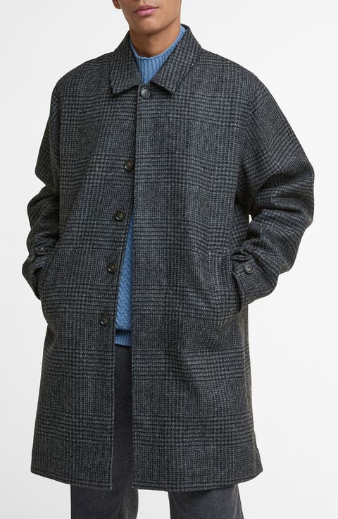 Lorden Plaid Wool Overcoat