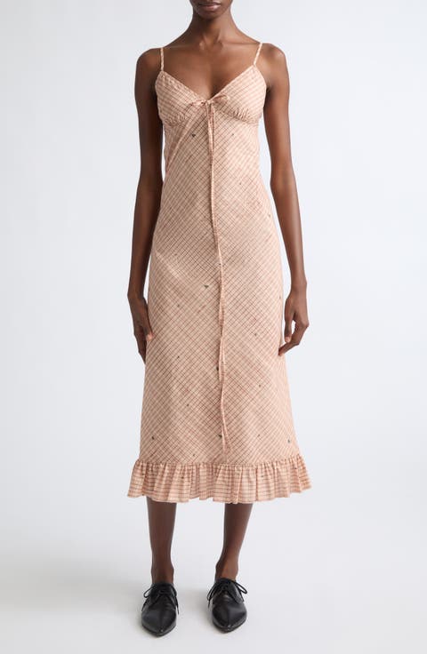 Plaid Cotton Slipdress