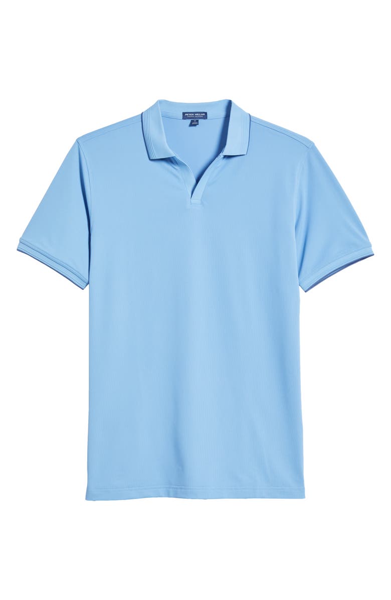 Peter Millar Crown Crafted Mesh Performance Polo, Alternate, color, Fountain Blue