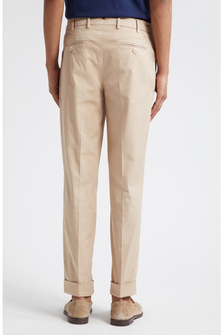 Italian Fit Garment Dyed Stretch Cotton Pants, Alternate, color, FARRO