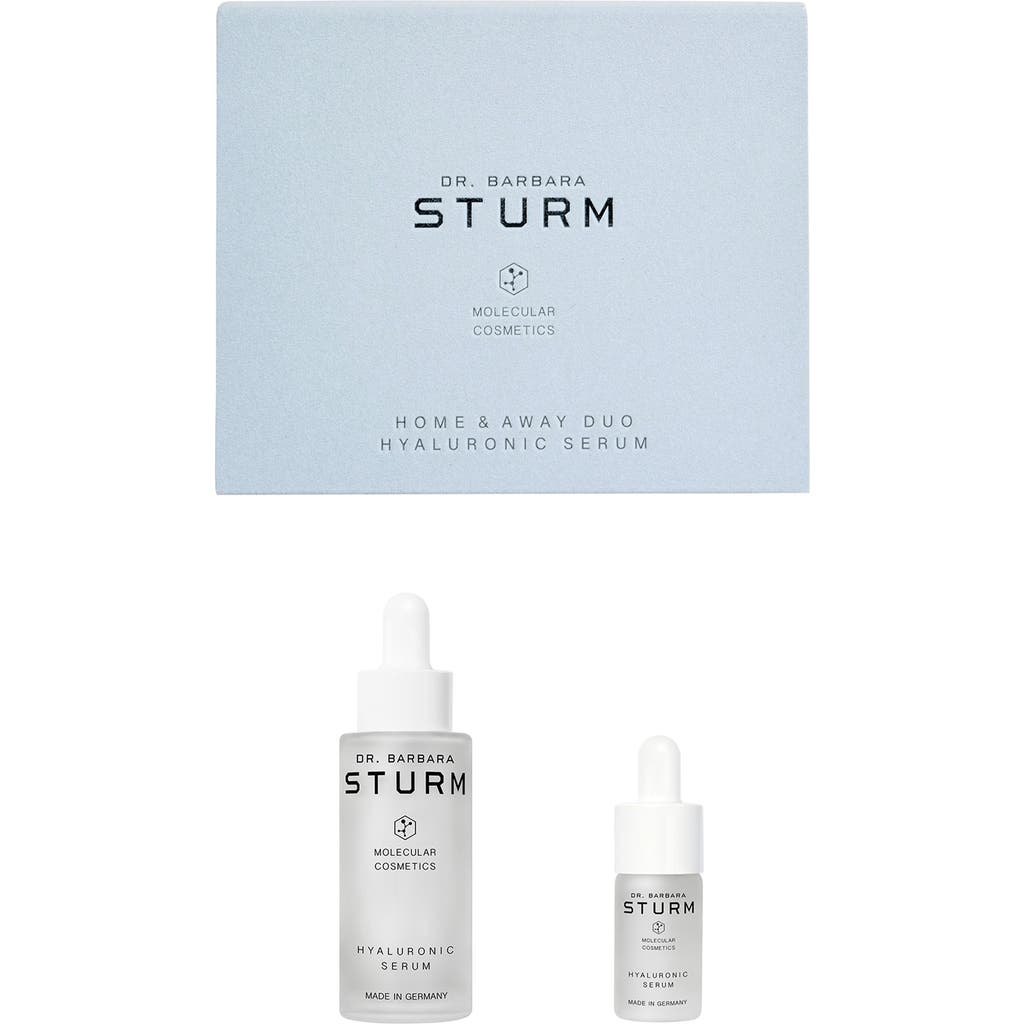 Dr Barbara Sturm Dr. Barbara Sturm Hyaluronic Serum Home & Away Gift Set $435 Value In Transparent