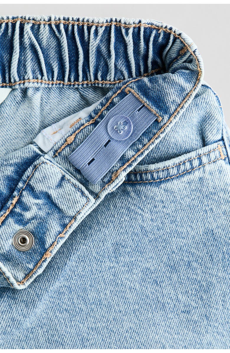 H&M Loose-fit Barrel Jeans, Alternate, color, Light Denim Blue