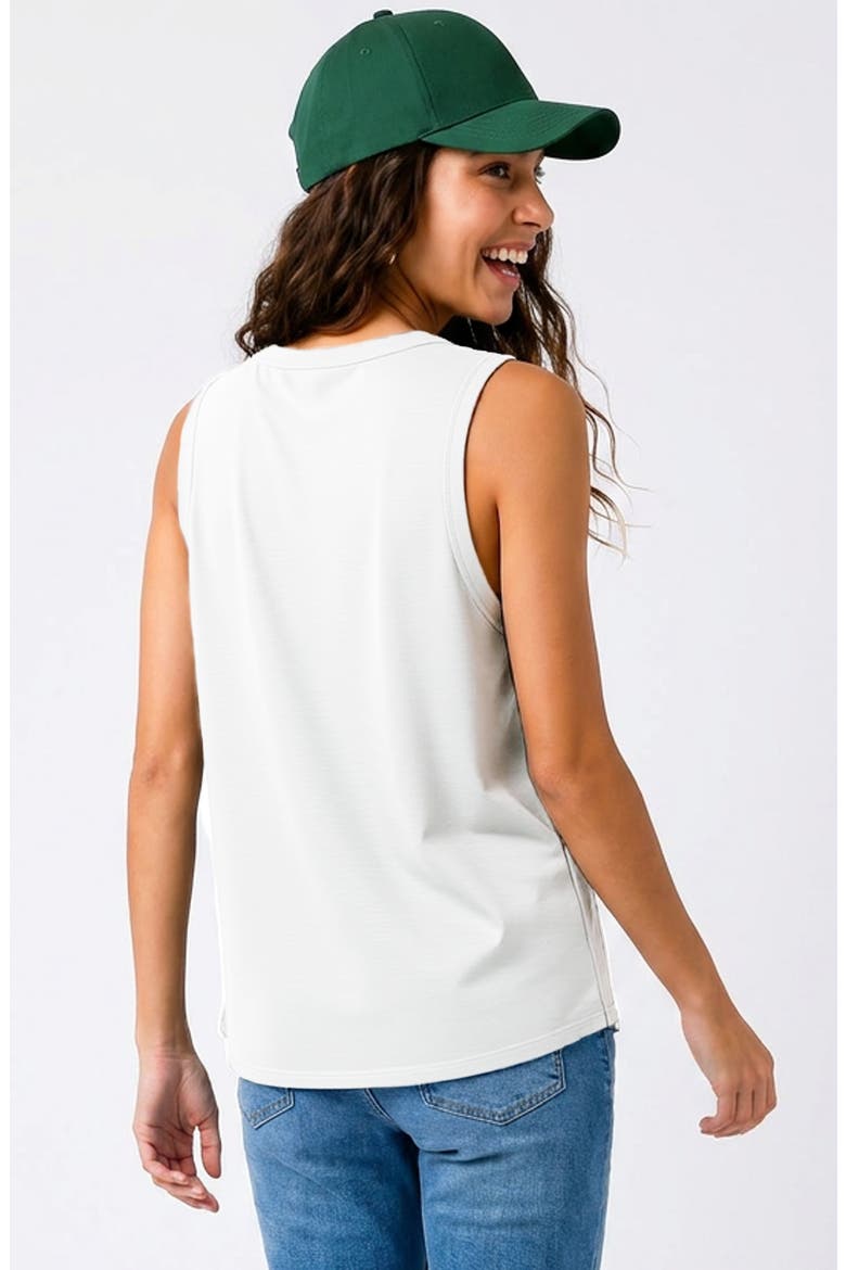 Lil Heart Cotton Jersey Tank, Alternate, color, White